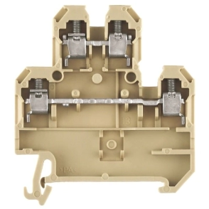059006.010A- BORNE TORNILLO DOBLE 4MM BEIGE (DK4Q) (BORNE DK 4 Q)