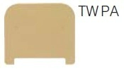 C030366.0100- TAPA P/BORNE 35MM Y SEPARADOR P/BORNE 16MM BEIGE (SAK)