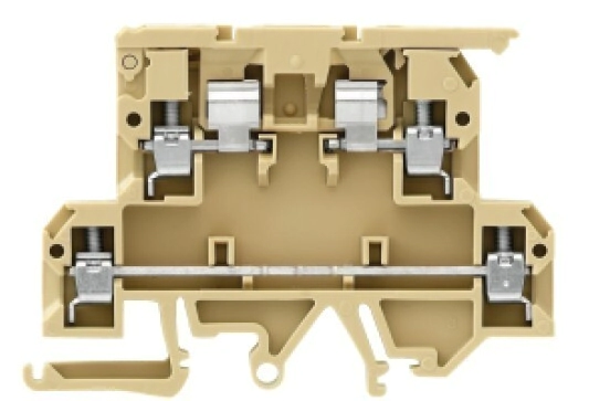 C950335.600A-Borne doble Beige con portafusible SIN LED ( KDKS1)